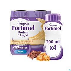 Fortimel Extra 2kcal Chocolade-Karamel 4x200ml