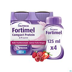 Fortimel Compact Protein 2.4kcal Bosvrucht - 4x125ml