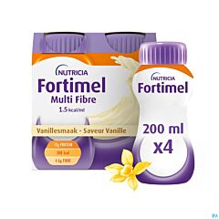 Fortimel Multifiber 1.5kcal Vanille - 4x200ml