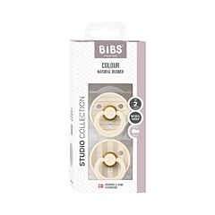 Bibs Fopspeen Studio Pin 2 Stuks - Vanilla 0-6M