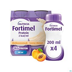 Fortimel Protein 2kcal Abrikoos - 4x200ml