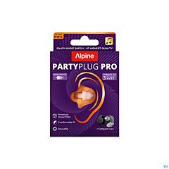 Alpine Partyplug Pro Transparant - Drie Maten