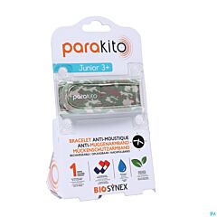 PARAKITO Anti-muggenarmband oplaadbaar junior CAMOUFLAGE