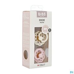 Bibs 2 Fopspeen Boheme Duo Ivory & Blossom