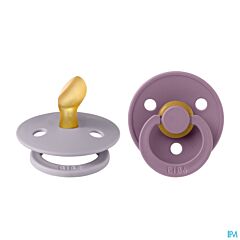 Bibs 1 Fopspeen Anatomic Duo Fossil/Mauve