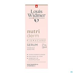 Louis Widmer Nutriderm Pigmacare Sérum Zonder Parfum - 30ml