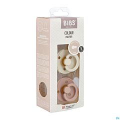 Bibs 2 Fopspeen Duo Ivory&blush