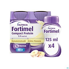 Fortimel Compact Protein 2.4kcal Banaan - 4x125ml