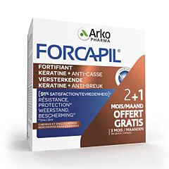 Forcapil Versterkende Keratine+ 2+1 Maand GRATIS - 180 Capsules