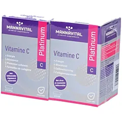Mannavital Vitamine C Platinum – Duopack 2 x 60 tabletten