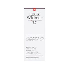 Louis Widmer Deo Crème Antiperspirant Zonder Parfum - 40ml