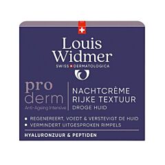 Louis Widmer Proderm Nachtcrème Rijke Textuur Parfum - 50ml