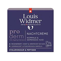 Louis Widmer Proderm Nachtcrème Zonder Parfum - 50ml