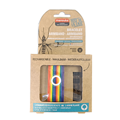 Manouka Anti-Muggen Armband Regenboog - 1 Stuk