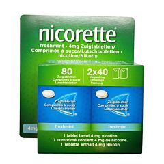 Nicorette Freshmint 4mg - 2x40 Zuigtabletten
