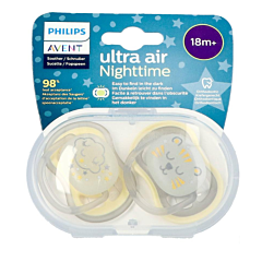 Philips Avent Fopspeen +18m Air Night Neutraal - 2 Stuks