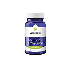 Vitakruid Saffraan & L-Theanine - 90 Vegan Capsules