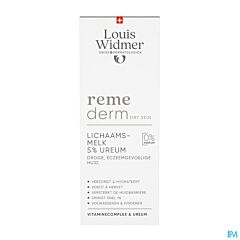 Louis Widmer Remederm Lichaamsmelk 5% Ureum Zonder Parfum - 200ml