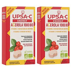 UPSA‑C Energy Acerola 1000 mg Kauwtabletten – 2x 30 stuks Promo Pack