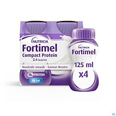 Fortimel Compact Protein 2.4kcal Neutraal - 4x125ml