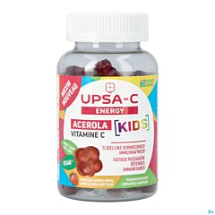 UPSA‑C Energy Acerola Kids Aardbeiensmaak – 60 gummies