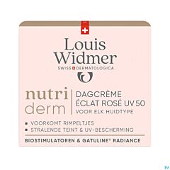 Louis Widmer Nutriderm Dagcrème Éclat Rosé Uv 50 - 50ml