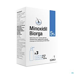 Minoxidil Biorga / Bailleul 5% - 3x 60ml