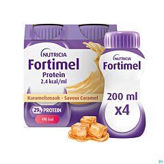 Fortimel Protein 2.4kcal Caramel - 4x200ml