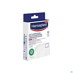 Hansaplast Soft Compress 7,5cmx7,5cm - 10 Stuks