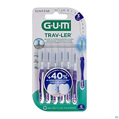 GUM Trav-Ler Interdentale Rager 1,2 mm 6 Stuks