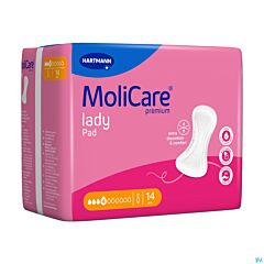 Molicare Premium Lady Pad 4 Drops 43x16cm - 14 Stuks
