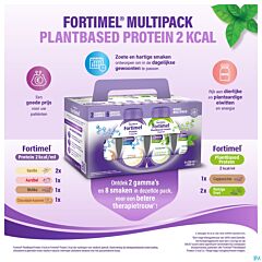 Fortimel Multipack Protein & Protein Plantbased 2kcal - 8x200ml