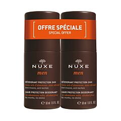 Nuxe Men Deo Roller 24u Bescherming Promo 2x50ml