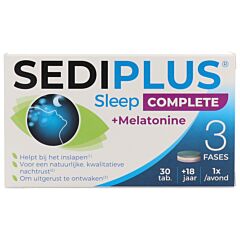 Sediplus Sleep Complete + Melatonine 30 Tabletten