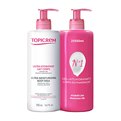 Topicrem Ultra Hydraterende Lichaamsmelk Duopack 2x500ml
