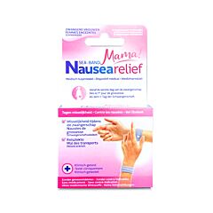 Sea-Band Polsbandjes Mama Misselijkheid Zwangerschap/ Reisziekte Grijs 2 Stuks