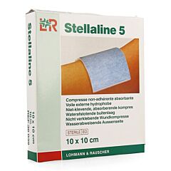Stellaline 5 Steriel Kompres 10x10cm 10 Stuks