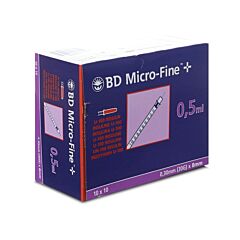 BD Microfine+ Insulinespuit 0,5ml 30g 8mm 100 Stuks