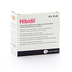 Hibidil Chloorhexidine Digluconaat 10x15ml