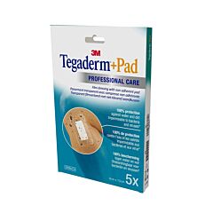 Tegaderm + Pad 3M Transparant Steriel 9x15cm 5 Stuks