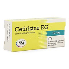 Cetirizine EG 10mg 7 Tabletten