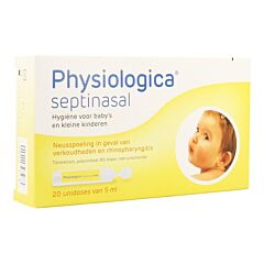 Physiologica Septinasal Neusspoeling Babys & Peuters 20 Unidoses x 5ml