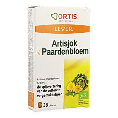 Ortis Artisjok-paardebloem Bio 2x18 Tabletten