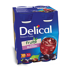 Delical Fruitdrink Druiven 4x200ml