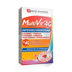 Forté Pharma Multivit 4G Weerstand 30 Tabletten