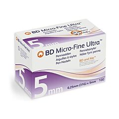 BD Micro-Fine Ultra Pennaald 5mm 31g Easyflow 100 Stuks