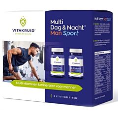 Vitakruid Multi Dag & Nacht Man Sport - 2x30 Tabletten