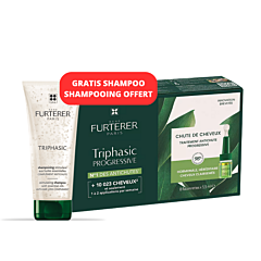 René Furterer Triphasic Progressive Anti-Haaruitval 8x5,5ml + Shampoo 100ml GRATIS