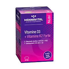 Mannavital Vitamine D3 + K2 Forte - 90 Capsules