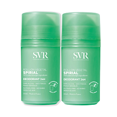 SVR Spirial Plantaardige Roll-On Deodorant 24h DUO - 2x50ml